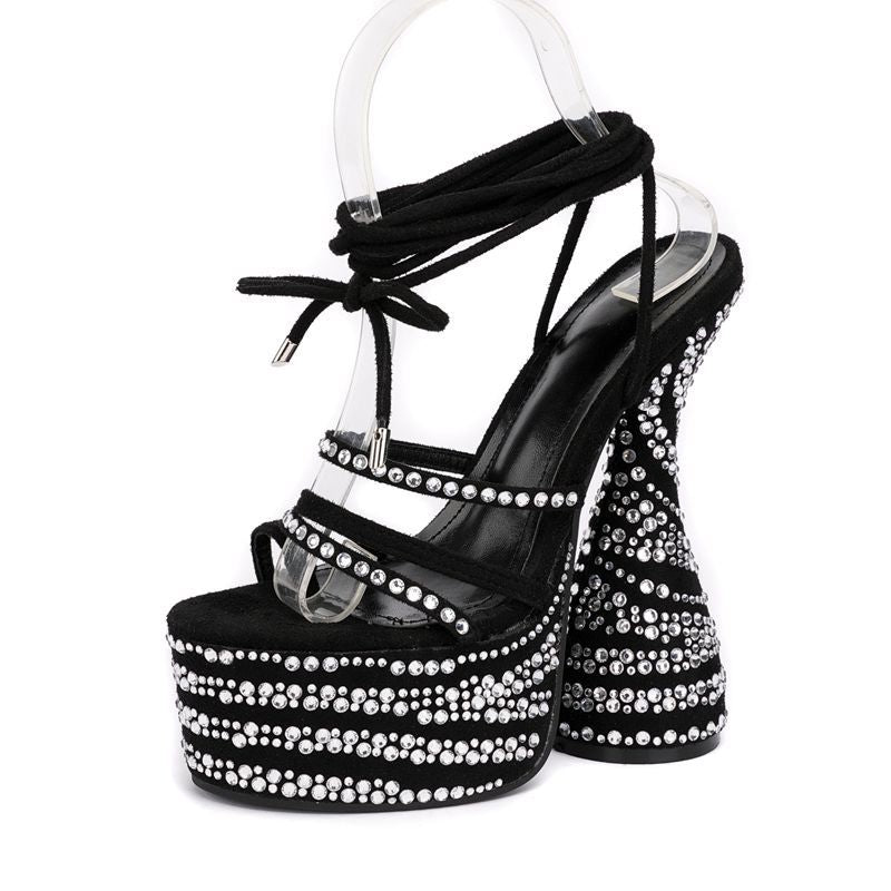 Rhinestone Ultra-high Heels