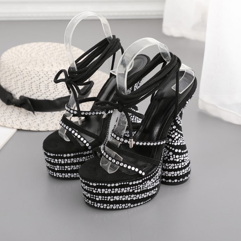 Rhinestone Ultra-high Heels