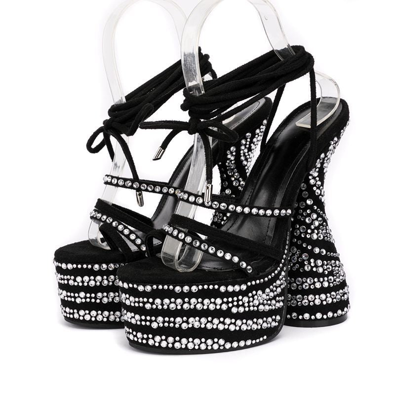 Rhinestone Ultra-high Heels