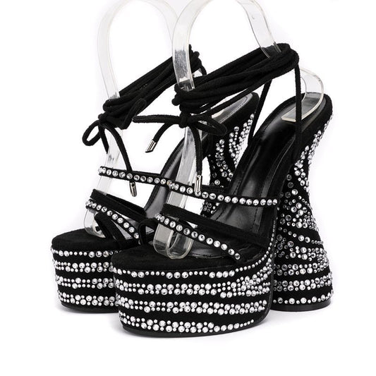 Rhinestone Ultra-high Heels